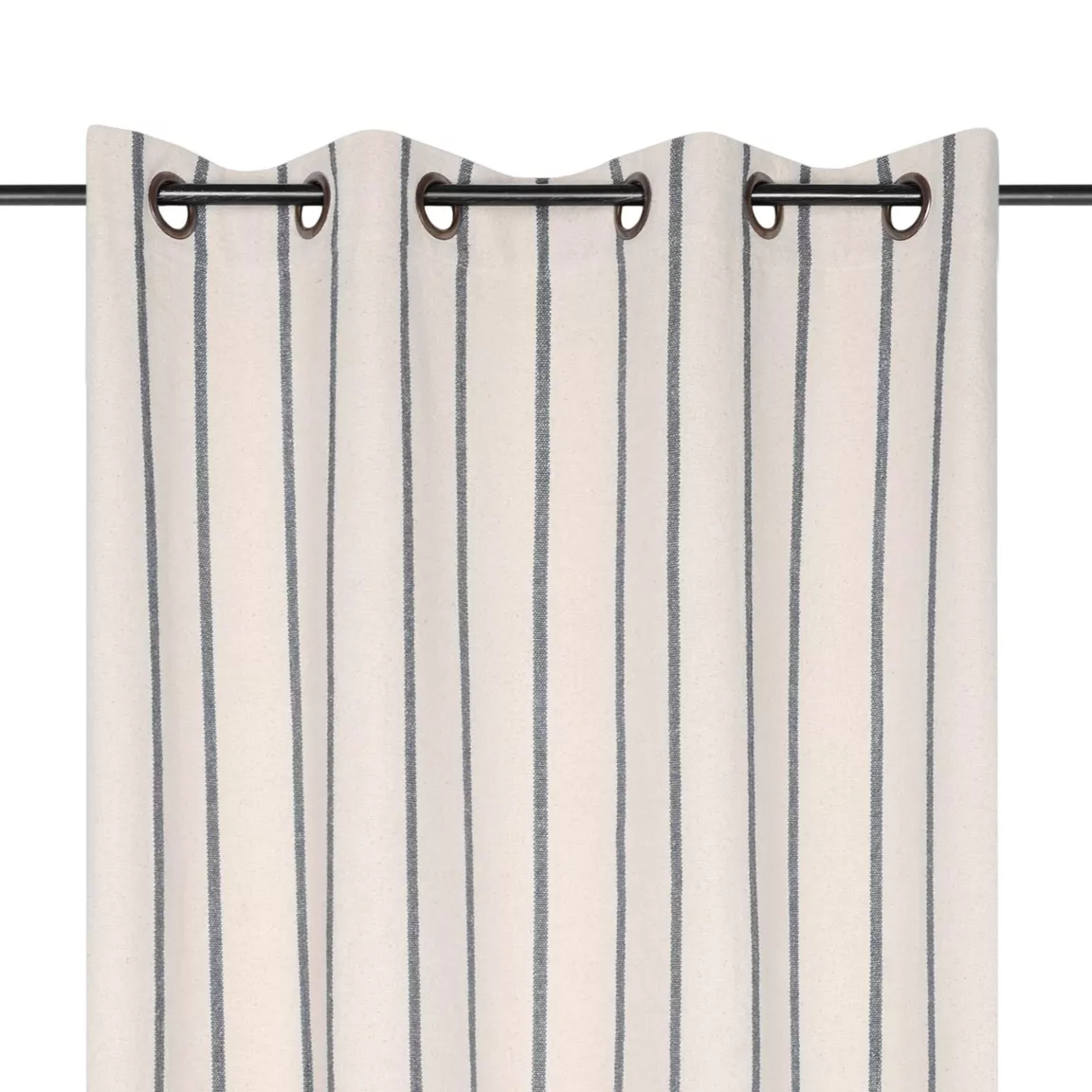 Rideau toile de coton (135 x 260 cm) Ocealys Gris anthracite