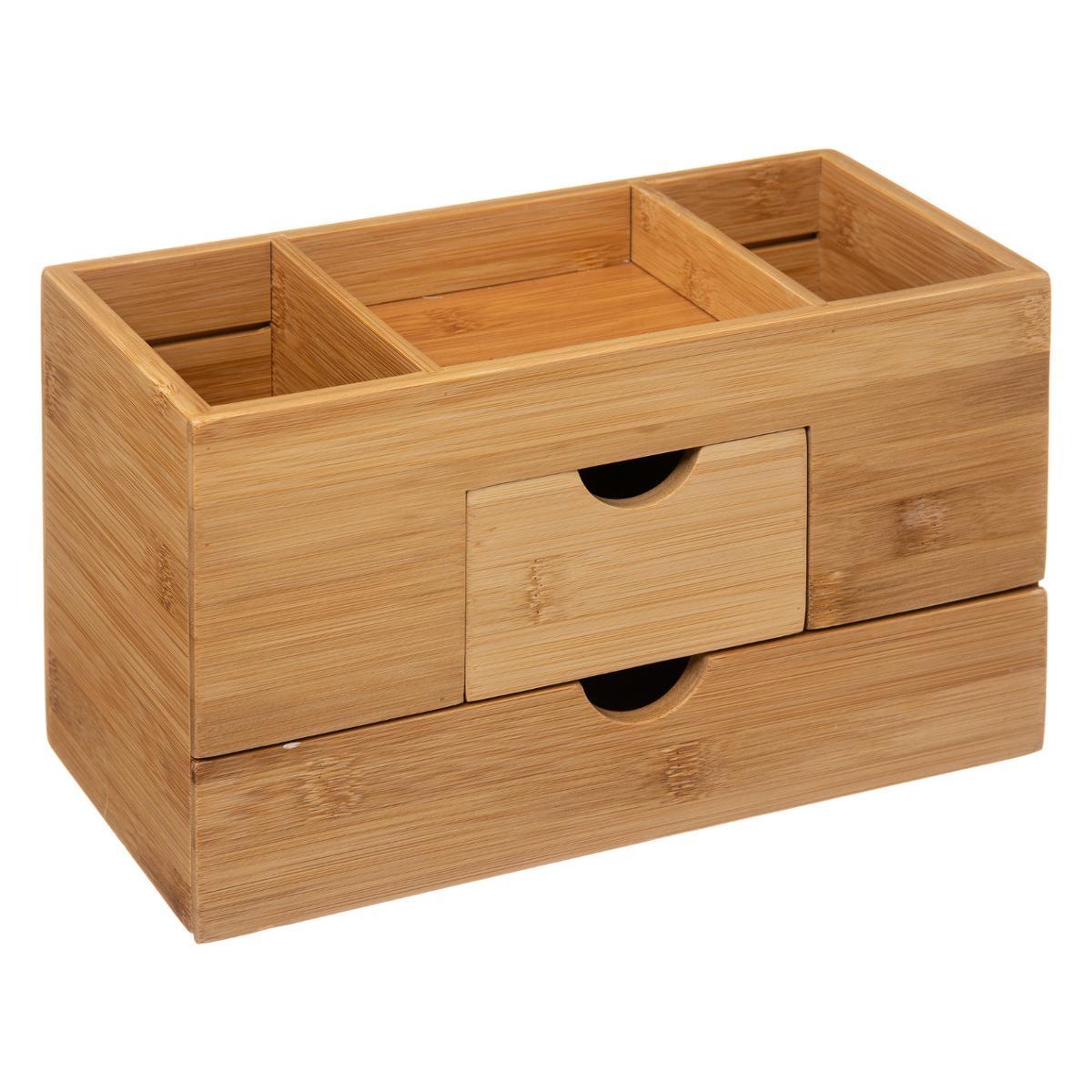 ORGANISEUR 2 TIROIRS BAMBOU