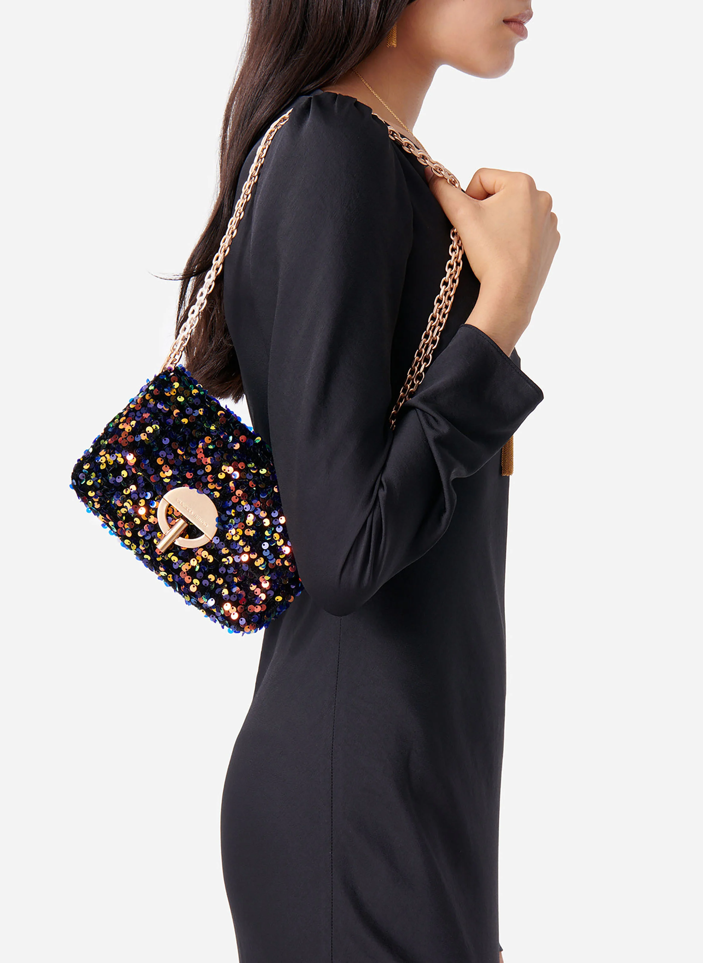 NANO MOON - Petit sac bandoulière à sequins | Multicolore