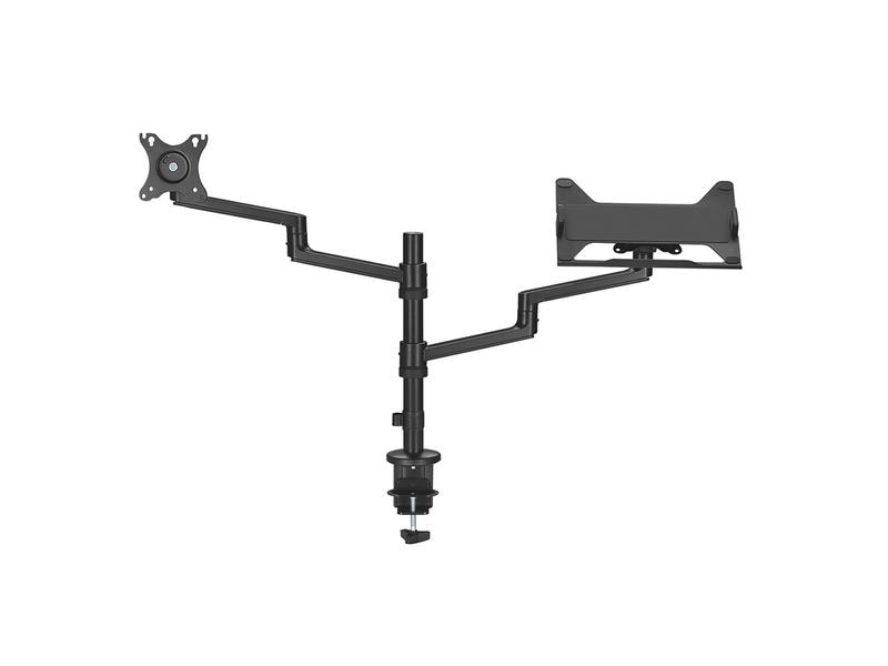 NEOMOUNTS Tischhalterung DS20-425BL2 bis 8 kg – Schwarz Full-Motion-Tischhalterung für 17-27