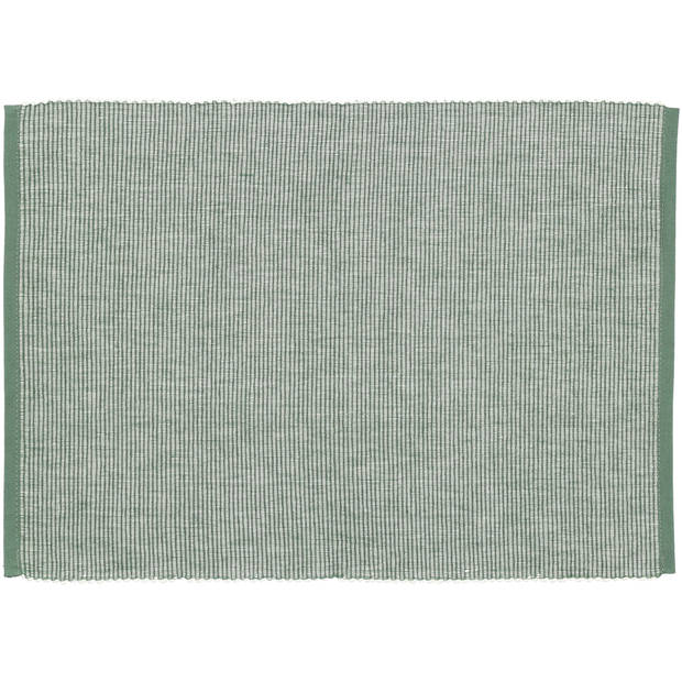 Blokker Placemat Como - 30x45 cm - 2 stuks - Groen
