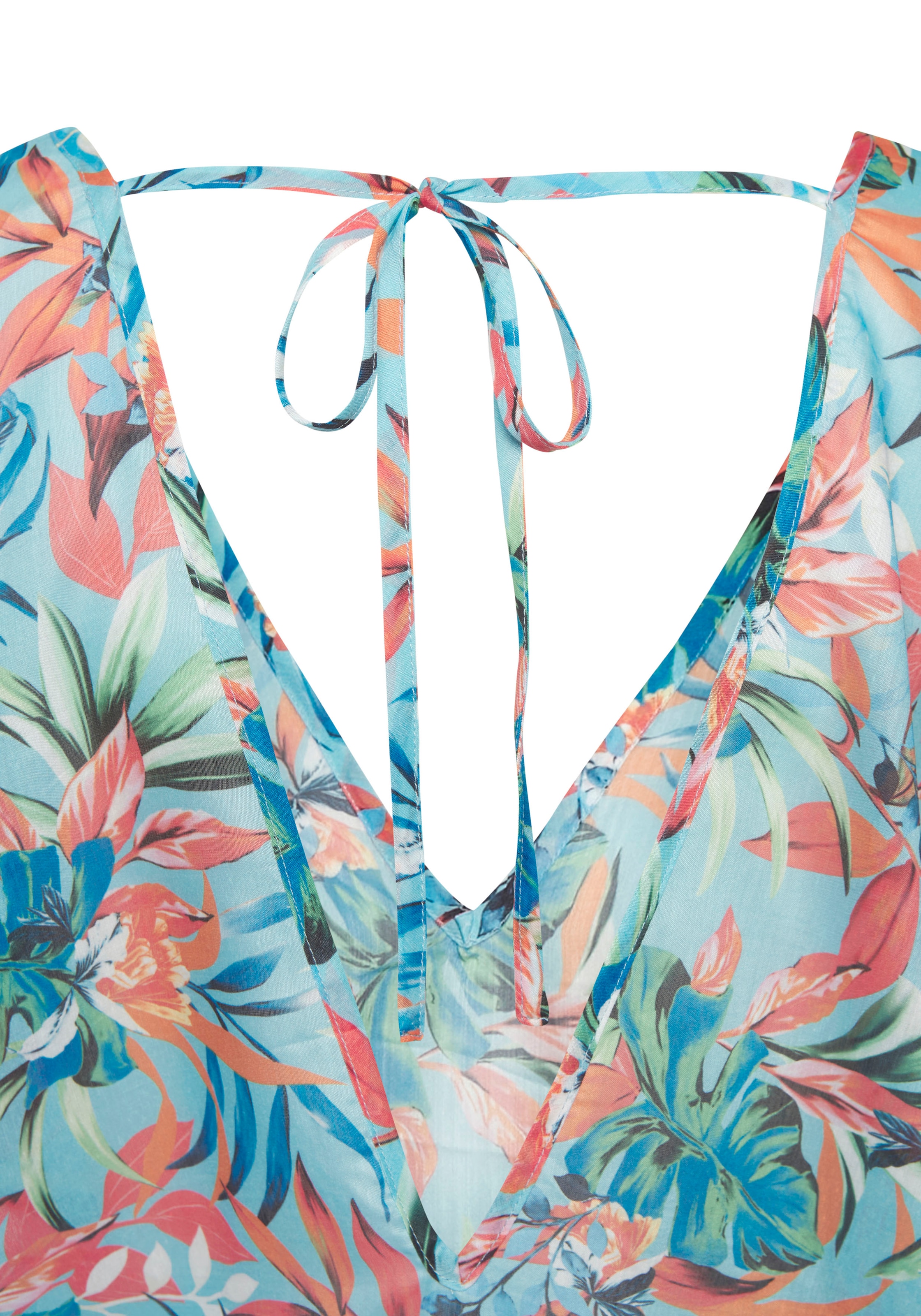 Venice Beach Chiffontunika , mit Alloverdruck, leichte Strandtunika
