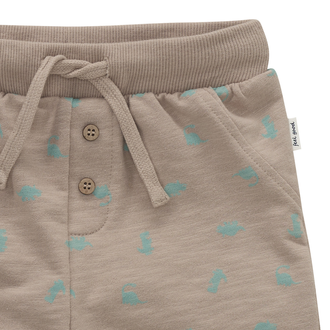 Topomini Baby Joggingshorts mit Flammgarn beige
