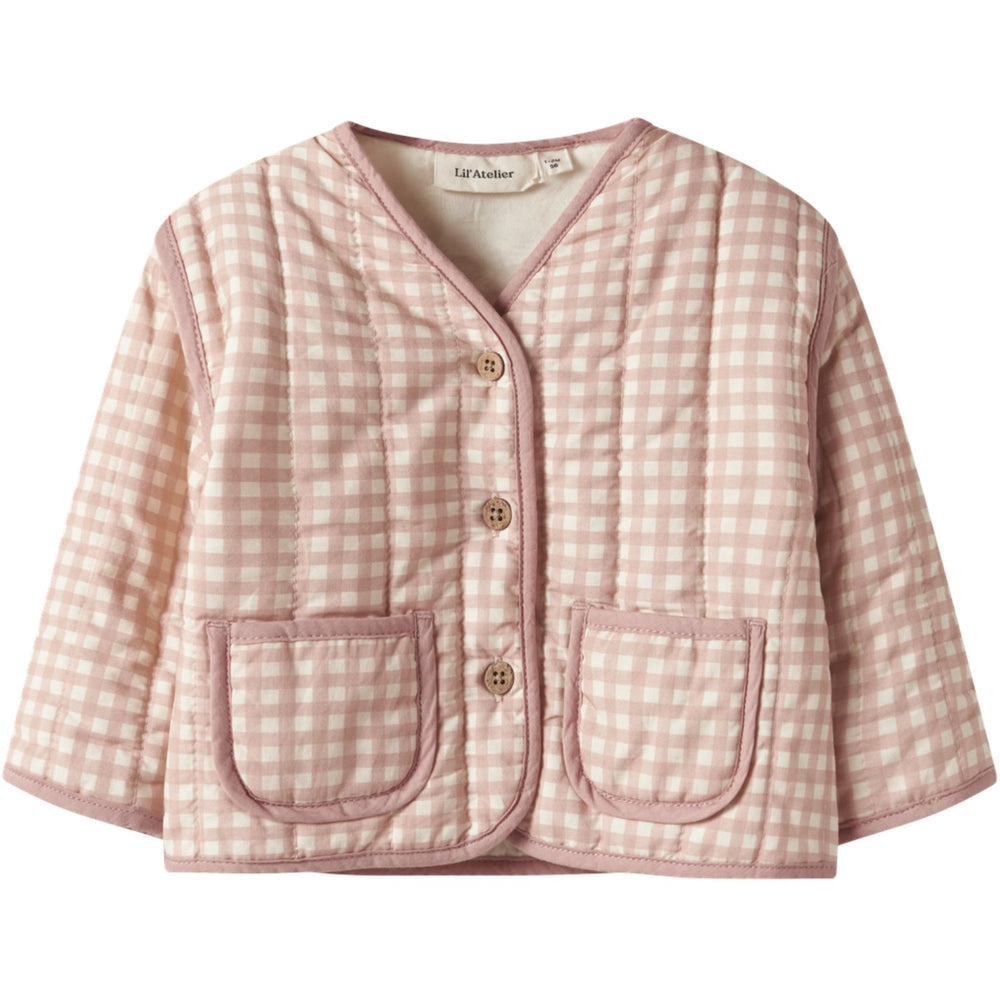 Køb Lil'Atelier Cameo Rose Sun Nbflarose Ls Quilt Jakke Lil