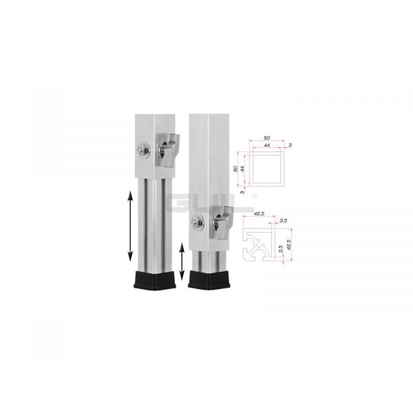 Guil PTA-440/80-140 Telescopic Foot