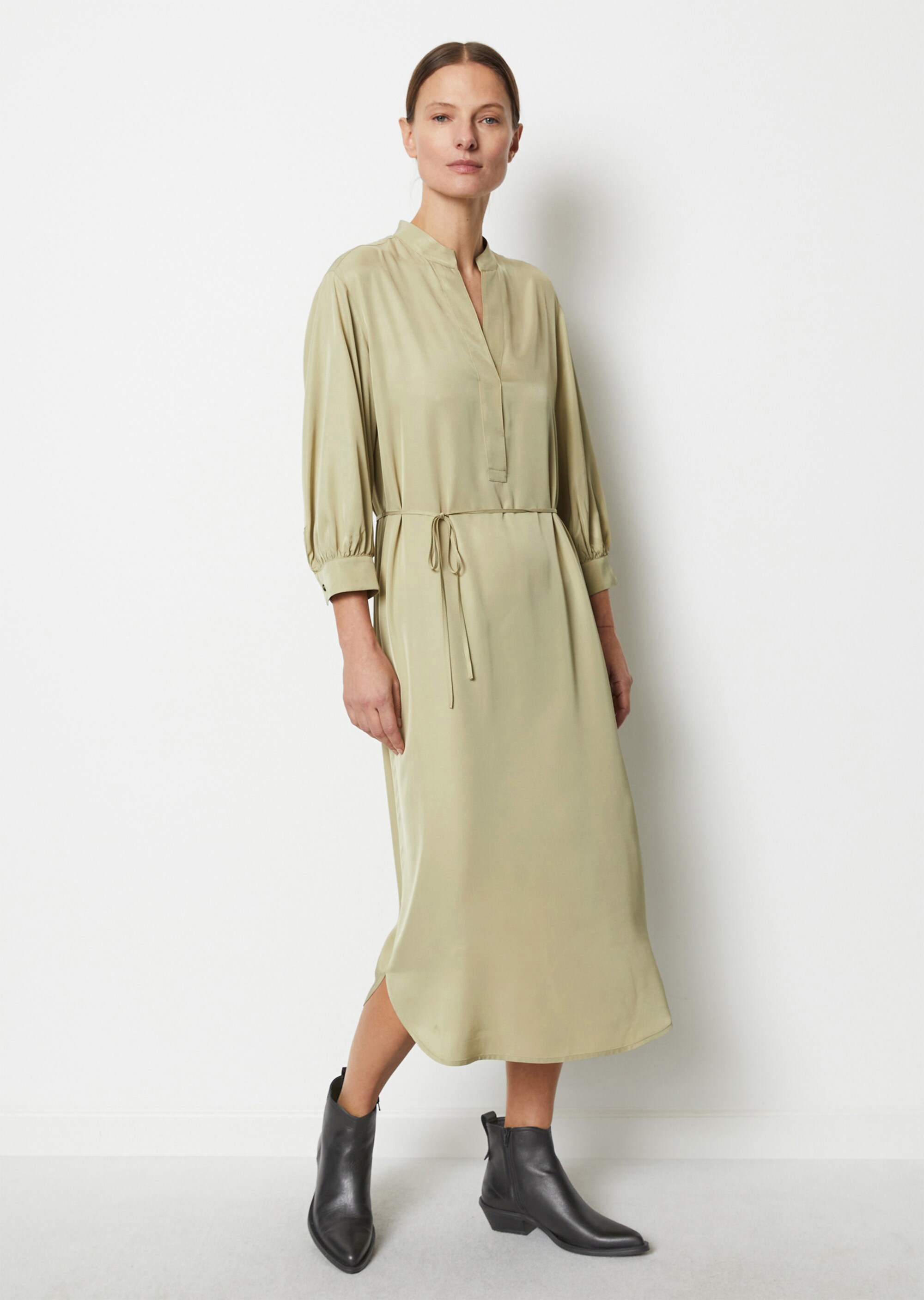 Kleid straightaus Cupro-Viskose-Mix