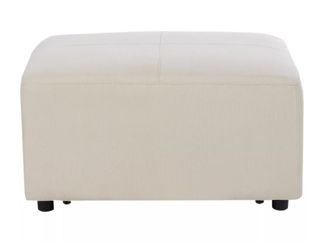 Ottoman KOHLO Tissu Beige clair
