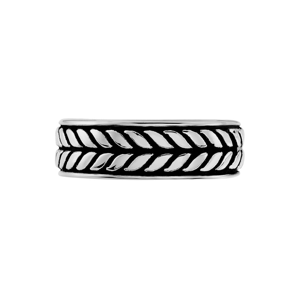 Bague Acier Blanc Gordon