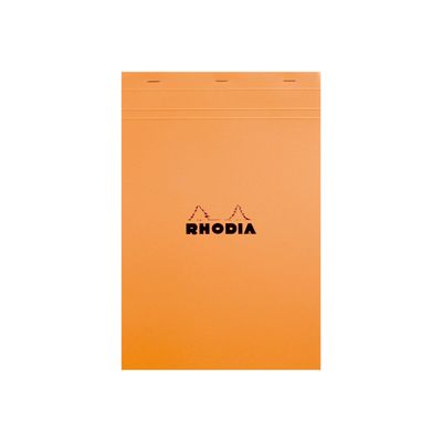Rhodia - Pack de 5 Blocs notes - A4 + - 80 pages - petits carreaux - 80g - orange