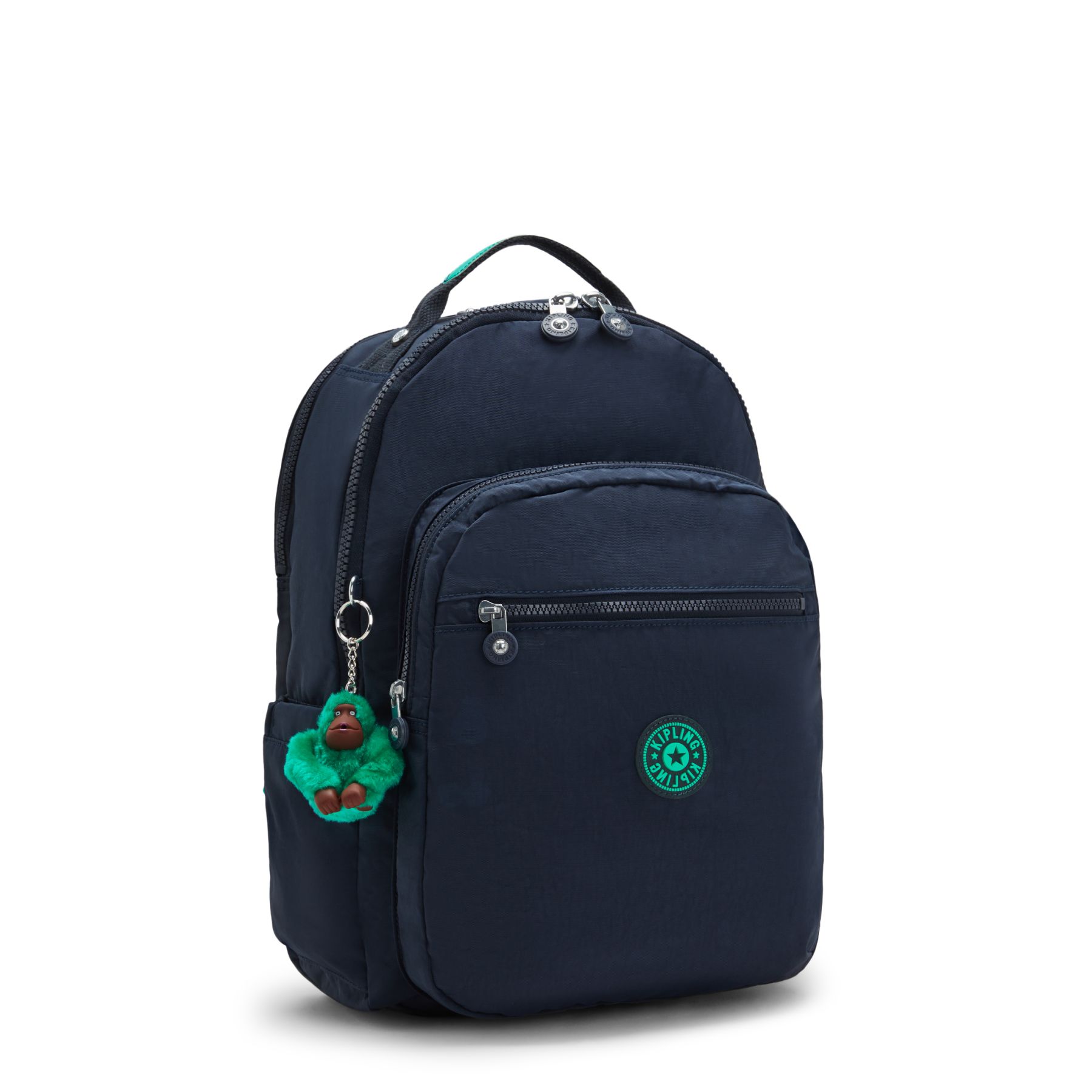 SEOUL LAP Grand sac à dos avec compartiment séparé pour ordinateur portable - Blue Green Block