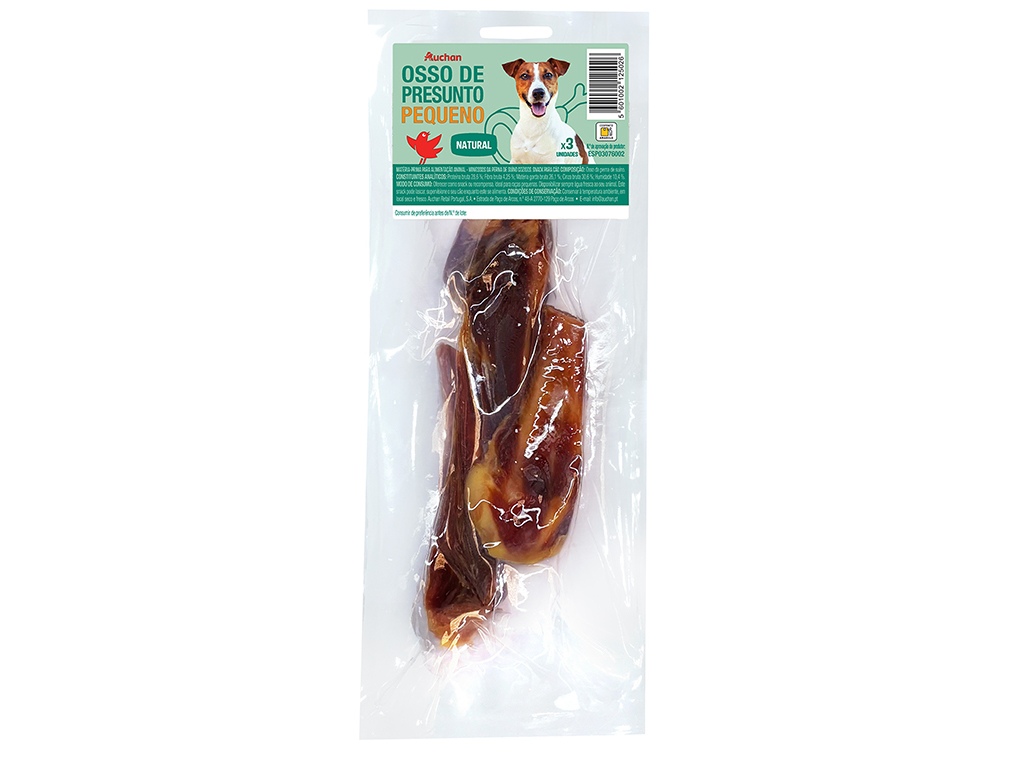 OSSO PARA CÃO AUCHAN OSSO PRESUNTO PEQUENO