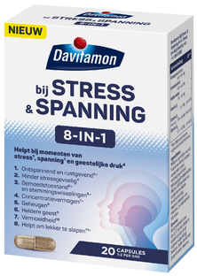 Davitamon Stress & Spanning 8-in-1 Capsules 20CP