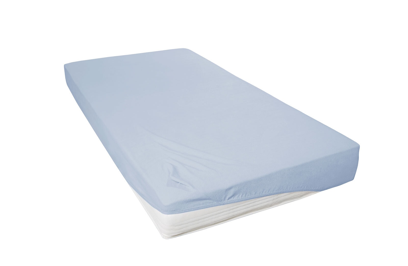 Vario Spannbetttuch Teddy-Flausch 180-200 x 200 cm blue sky