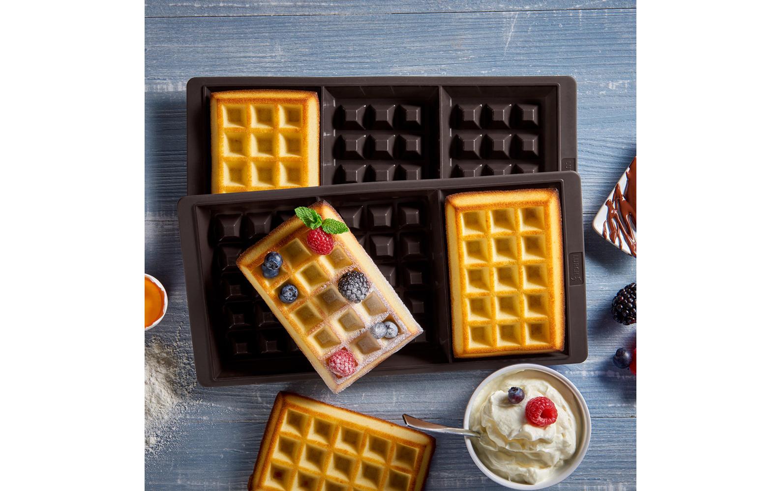 Backform Flexi Waffel 2 Stück, BraunWaffelform