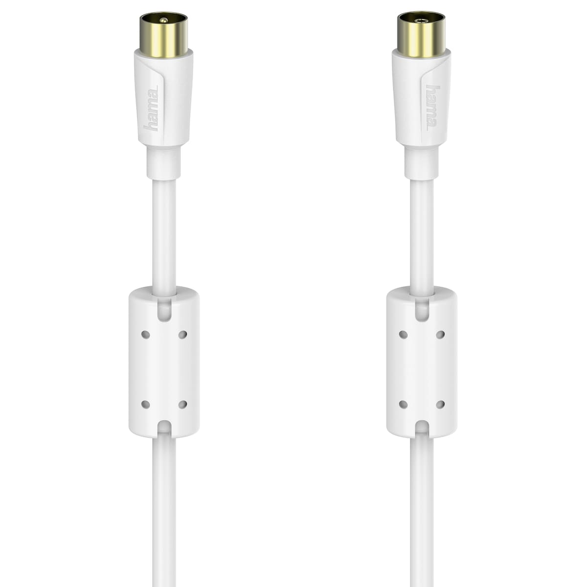 Hama koaksial flexislim antennekabel 90 dB (1,5 m/hvit)
