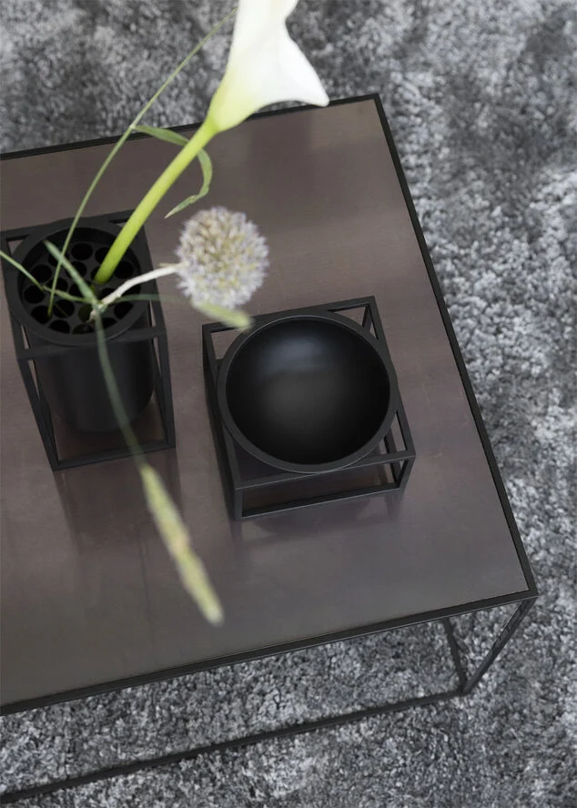 Audo Copenhagen Kubus Bowl centerpiece, Small, Blac Black