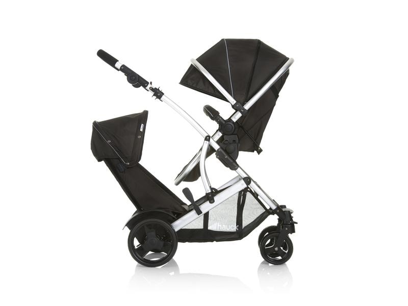 Hauck Geschwisterwagen Duett 2 Black Geschwisterwagen Duett 2, Schwarz