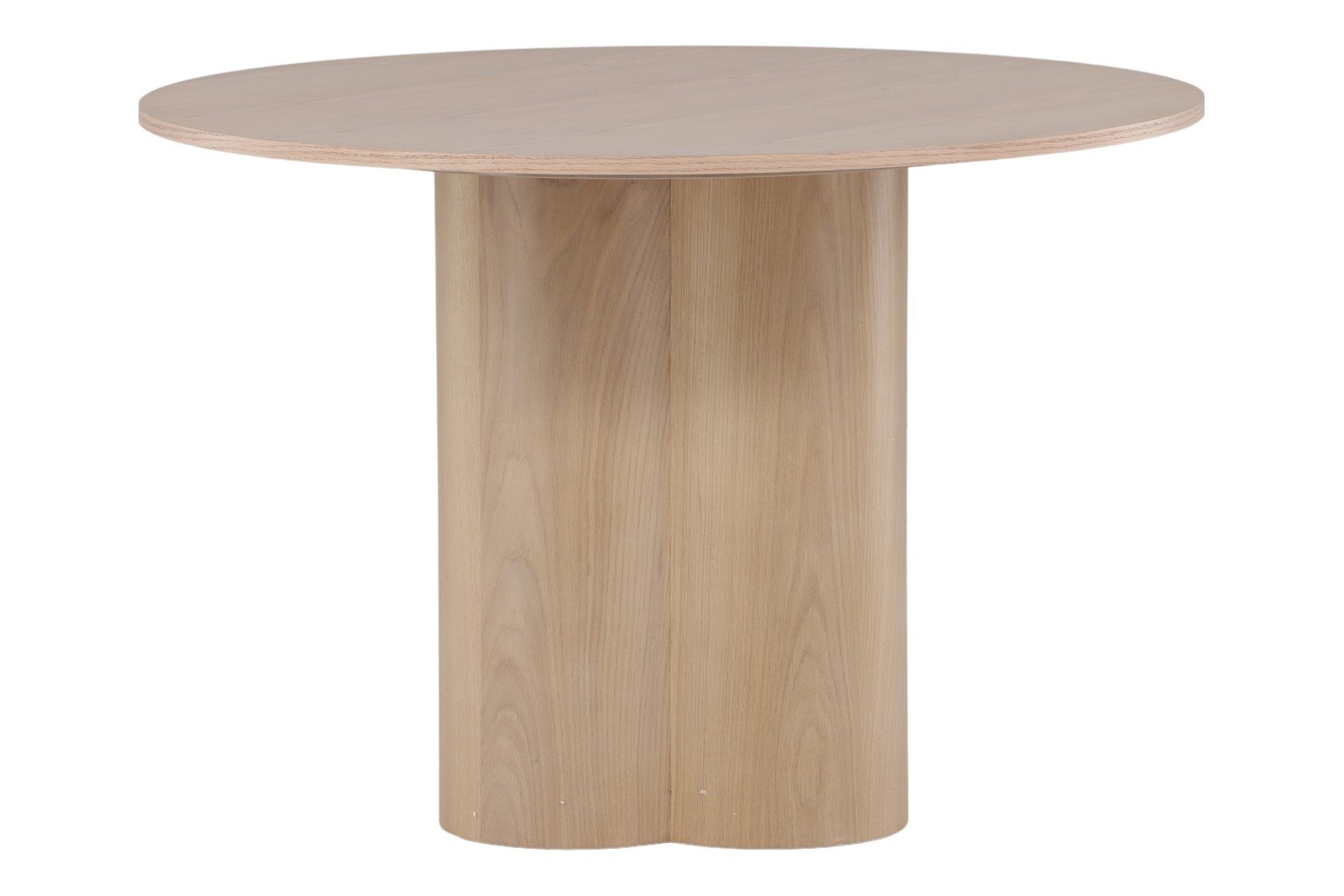 Olivia rundt spisebord Ø110cm. Hvittvasket eik finer.