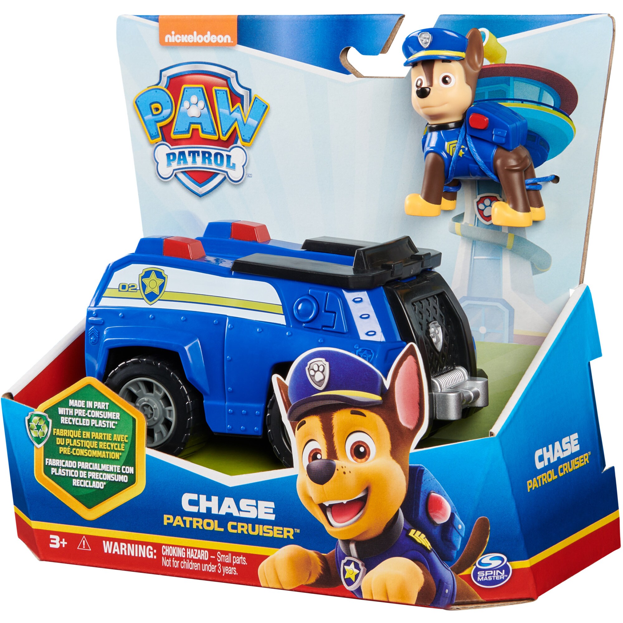 Spin Master Spielfahrzeug Paw Patrol - Polizei-Fahrzeug mit Chase-Figur