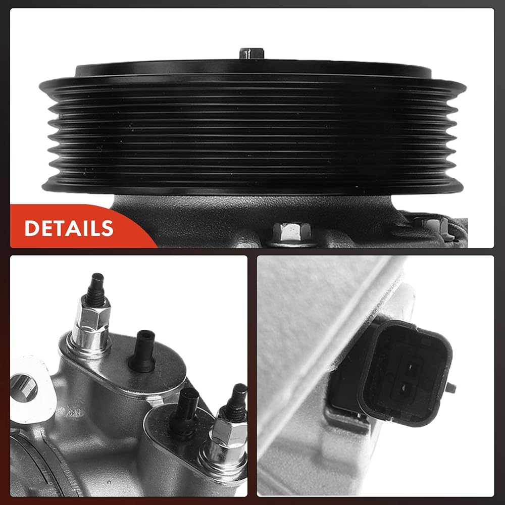 : Frankberg Compresseur de Climatisation avec attelage Compatible avec C3 Aircross II 2C 2R C4 Cactus Berlingo EC ER 2008 I CU 3008 MPV 0U 5008 0E 0U Remplacer# 9675655880, y compris huile prép