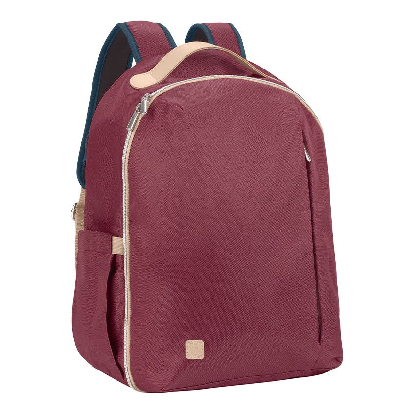 Sac à dos à langer Le Pyla - Bordeaux - Ecru