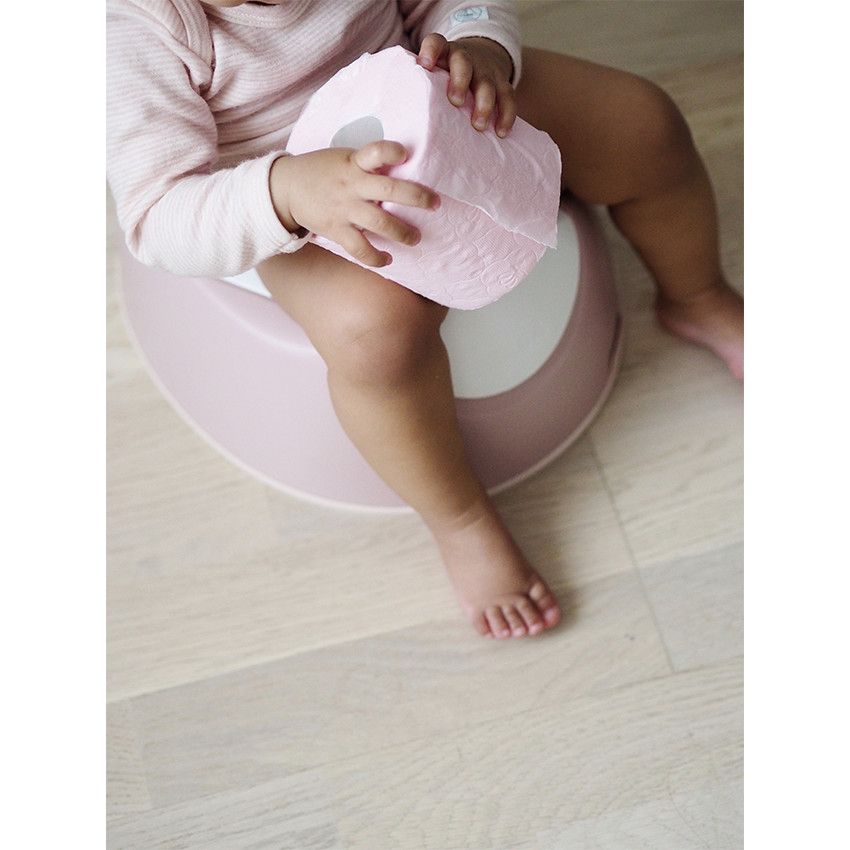 Pot d'apprentissage ergonomique - Old Pink - Ecru