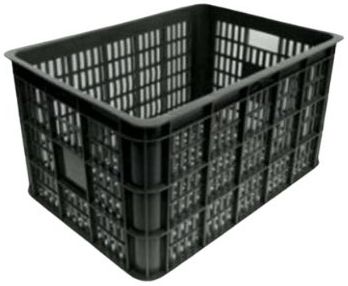 BLACK FRIDAY | Cycloni Fietskrat kunststof deluxe - zwart (48x35x26cm)