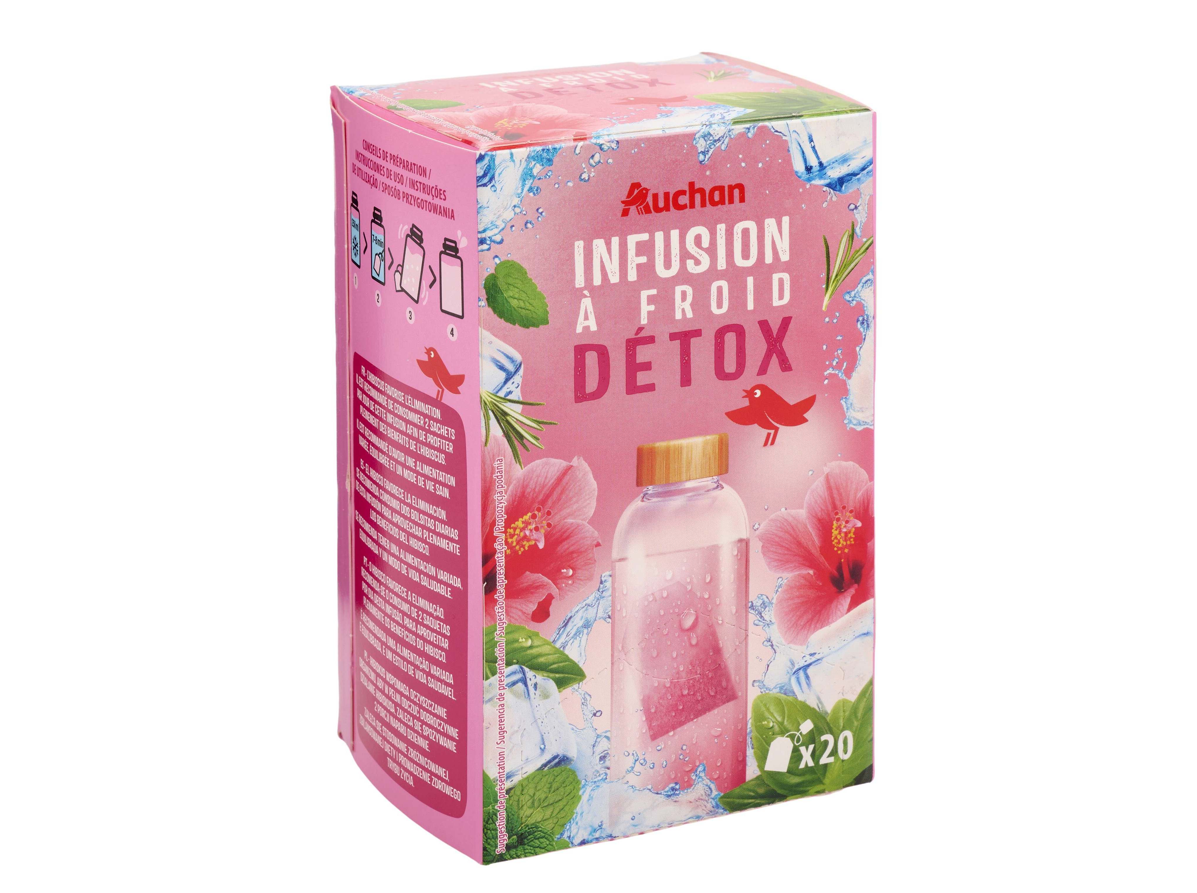 INFUSÃO AUCHAN FRIO DETOX 40G(20SAQ)