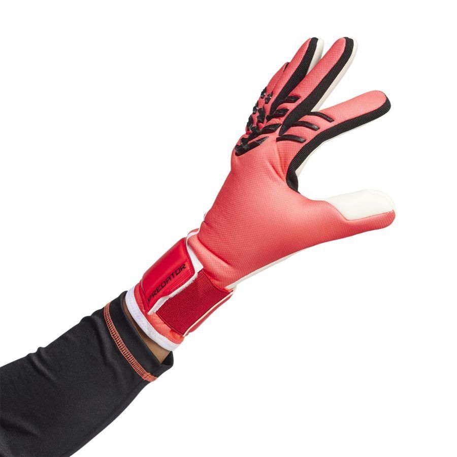 adidas Gants de Gardien Predator League Pure Victory - Lucid Red/Noir/Blanc