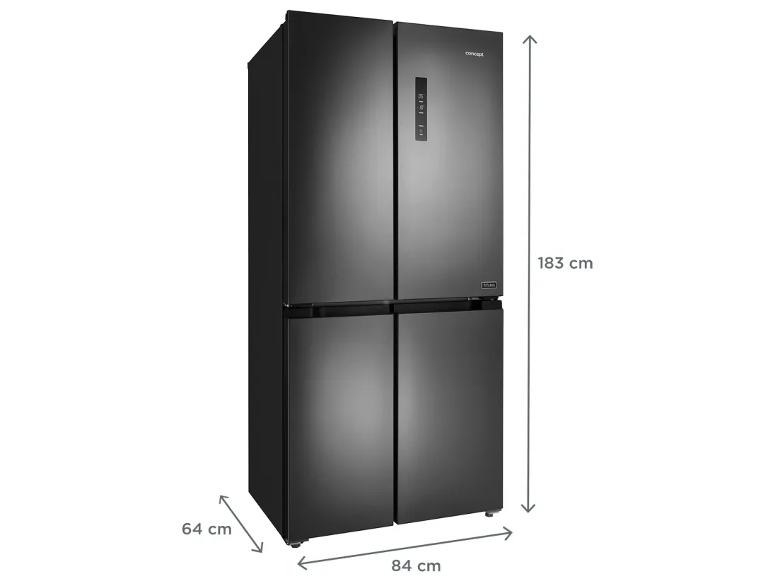 Concept LA8383DS, Fritstående, Grå, 417 L, SN-T, C, 42 dB