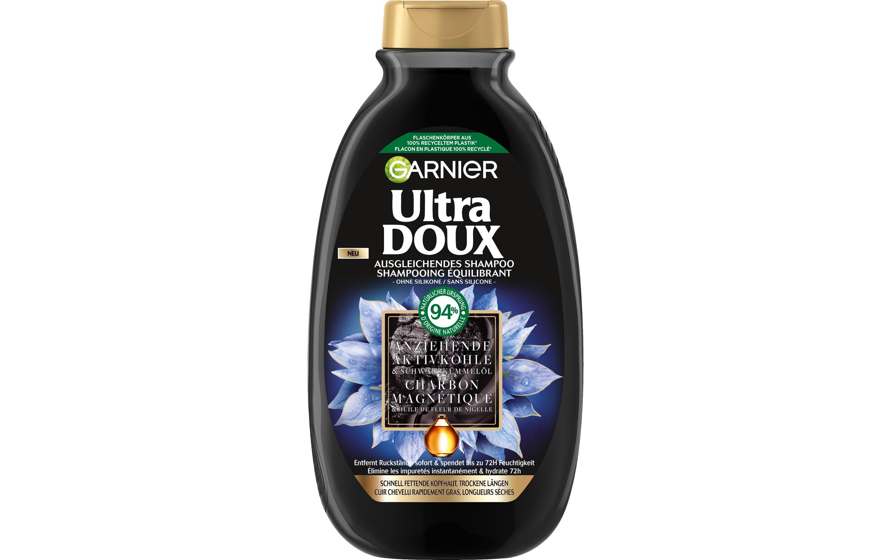 Shampoo Charcoal 300 mlHaarshampoo verleiht für bis zu 72 Stunden Feuchtigkeit