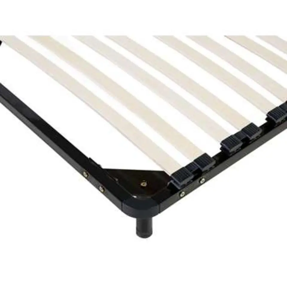 BASIC - Vrijstaande lattenbodem - Zwart - 90 x 200 cm - Staal