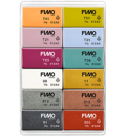 Staedtler FIMO Modellervoks - Soft - 12x25 g - Fashion