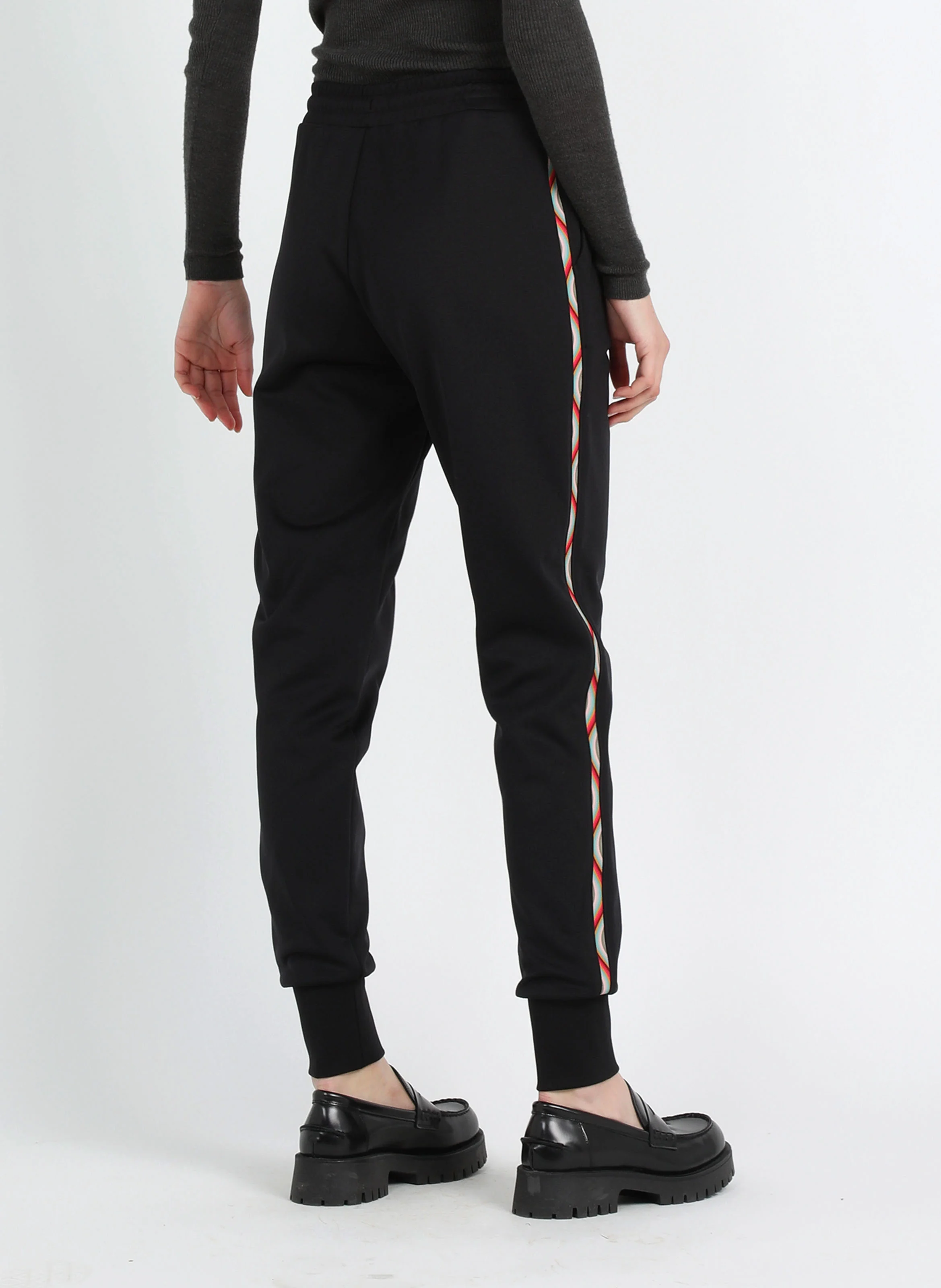 Pantalon jogging en coton mélangé | Noir