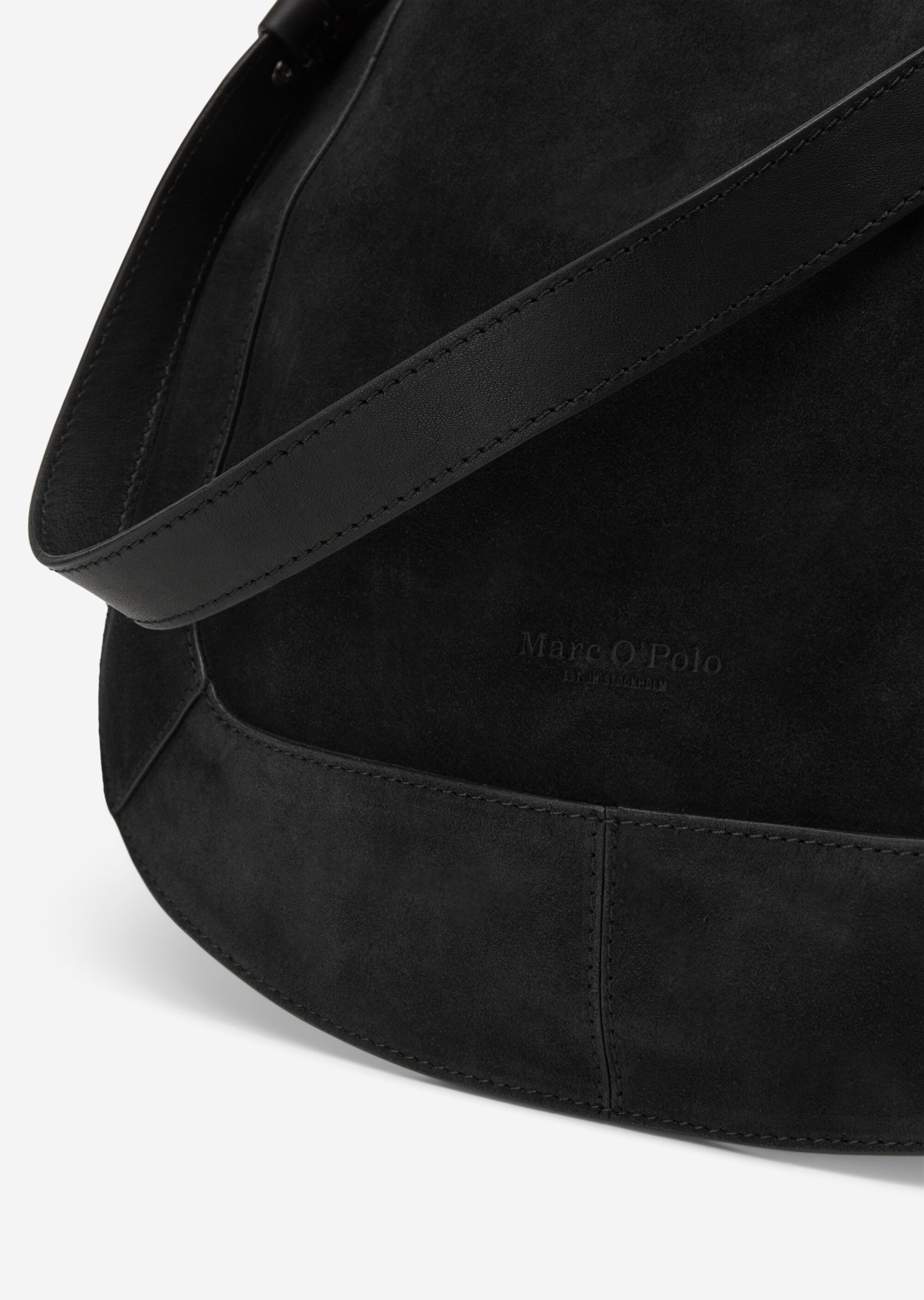 Hobo-Bag medium aus Veloursleder