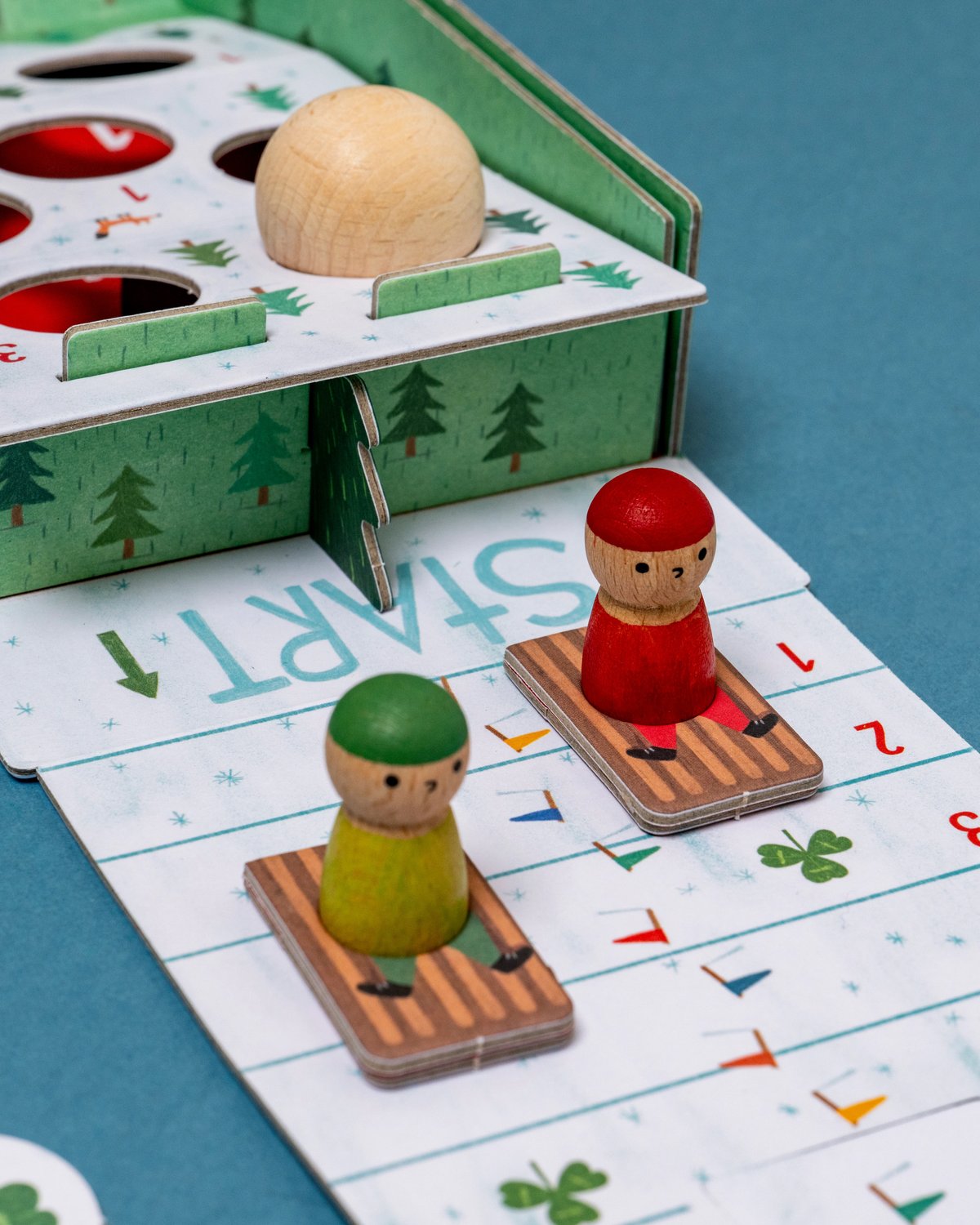 Brettspill Barn 4år+, Pocket size – Lagspill “Kappløpsspill” | Snow Race Tiny Game