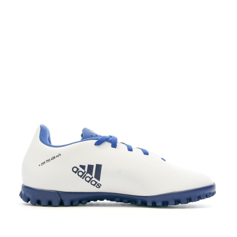 Adidas Chaussures de futsal Blanc/Bleu Enfant Adidas X Speedflow.4