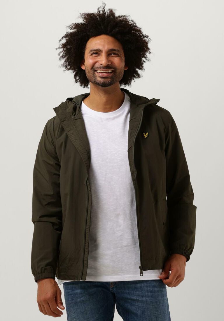 LYLE & SCOTT olijf lyle & scott jack zip through hooded jacket