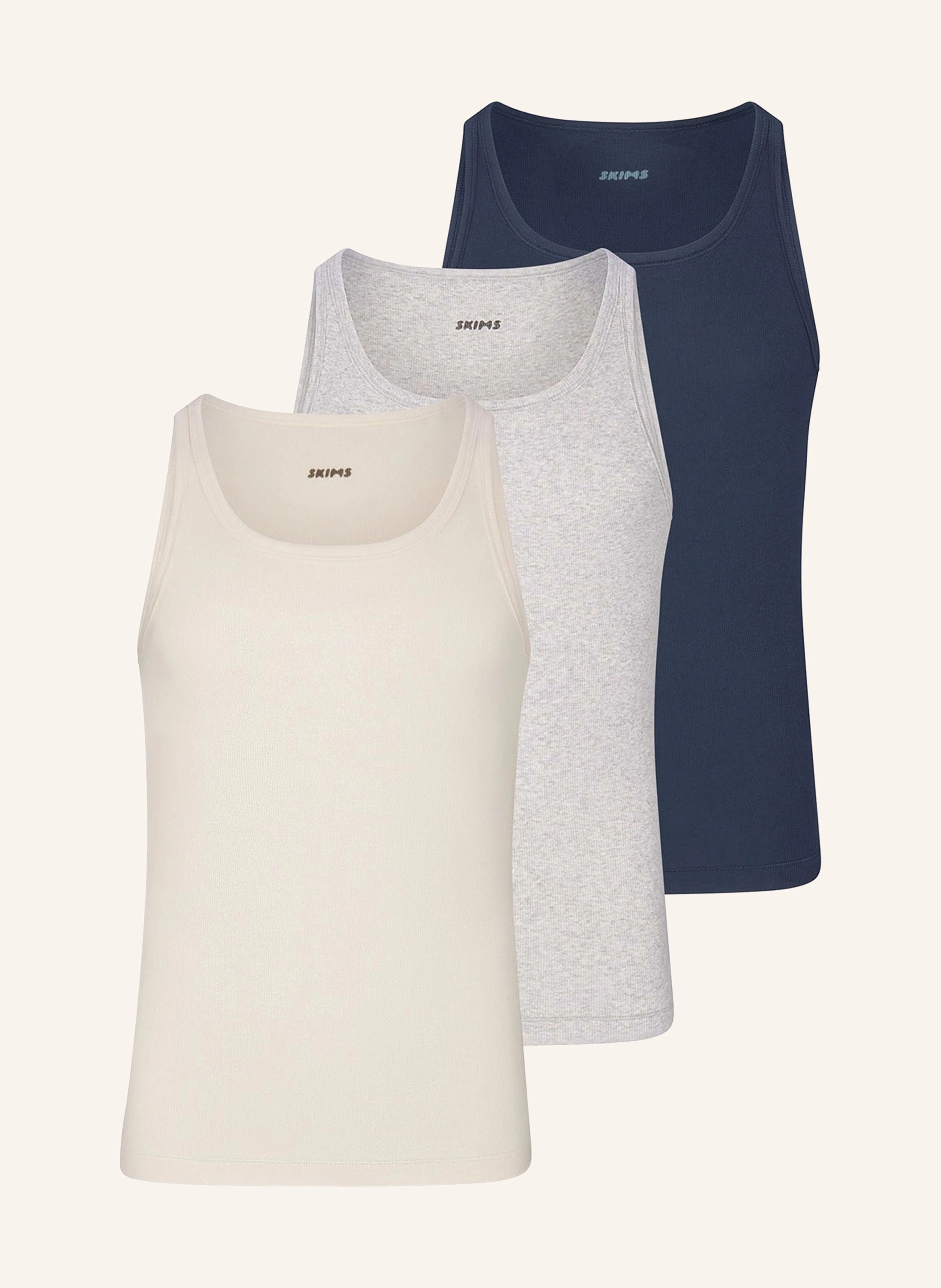 SKIMS 3er-Pack Unterhemden SKIMS COTTON