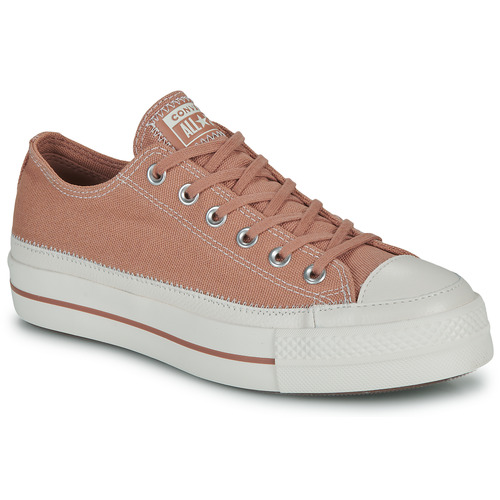 Converse - CHUCK TAYLOR ALL STAR LIFT PLATFORM MIXED MATERIAL - Vieux Rose