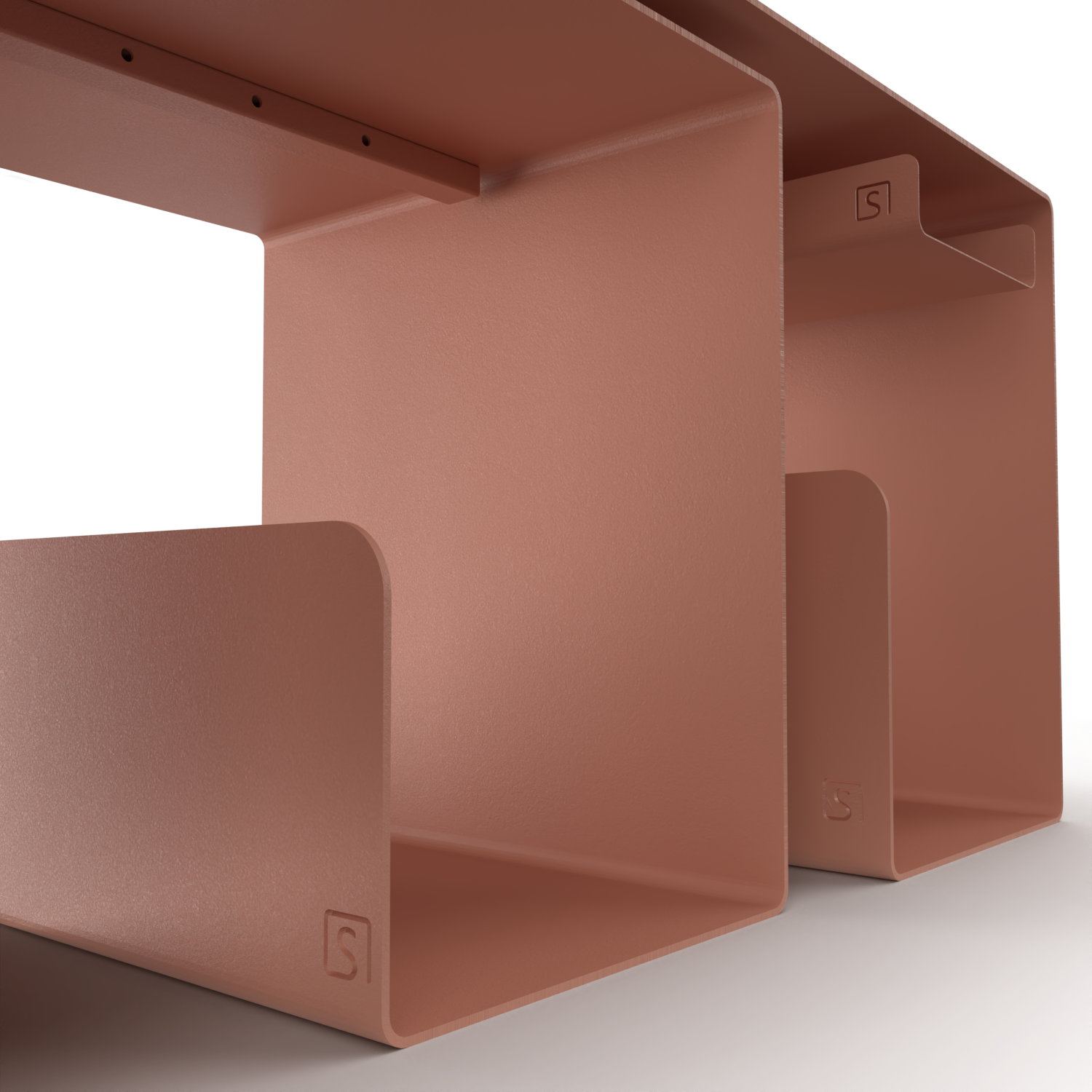 Steellish salontafel set Beige rood