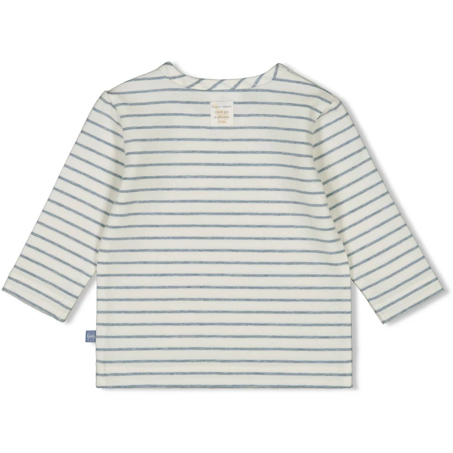 Feetje Langarmshirt A-Roarable Indigo melange