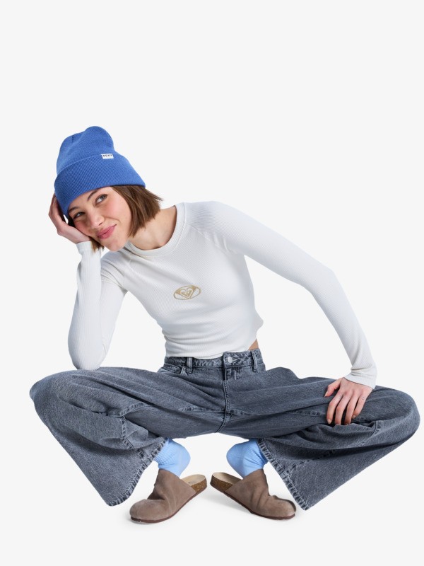 Laidback Low Lava Jeans à coupe ample Noir Femme
