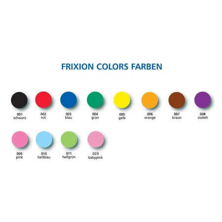 Pilot Fasermaler FriXion Colors, löschbar, 12er Set