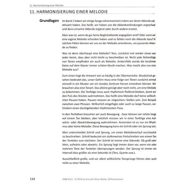 Acoustic Music Books Harmonielehre endlich verst. 2