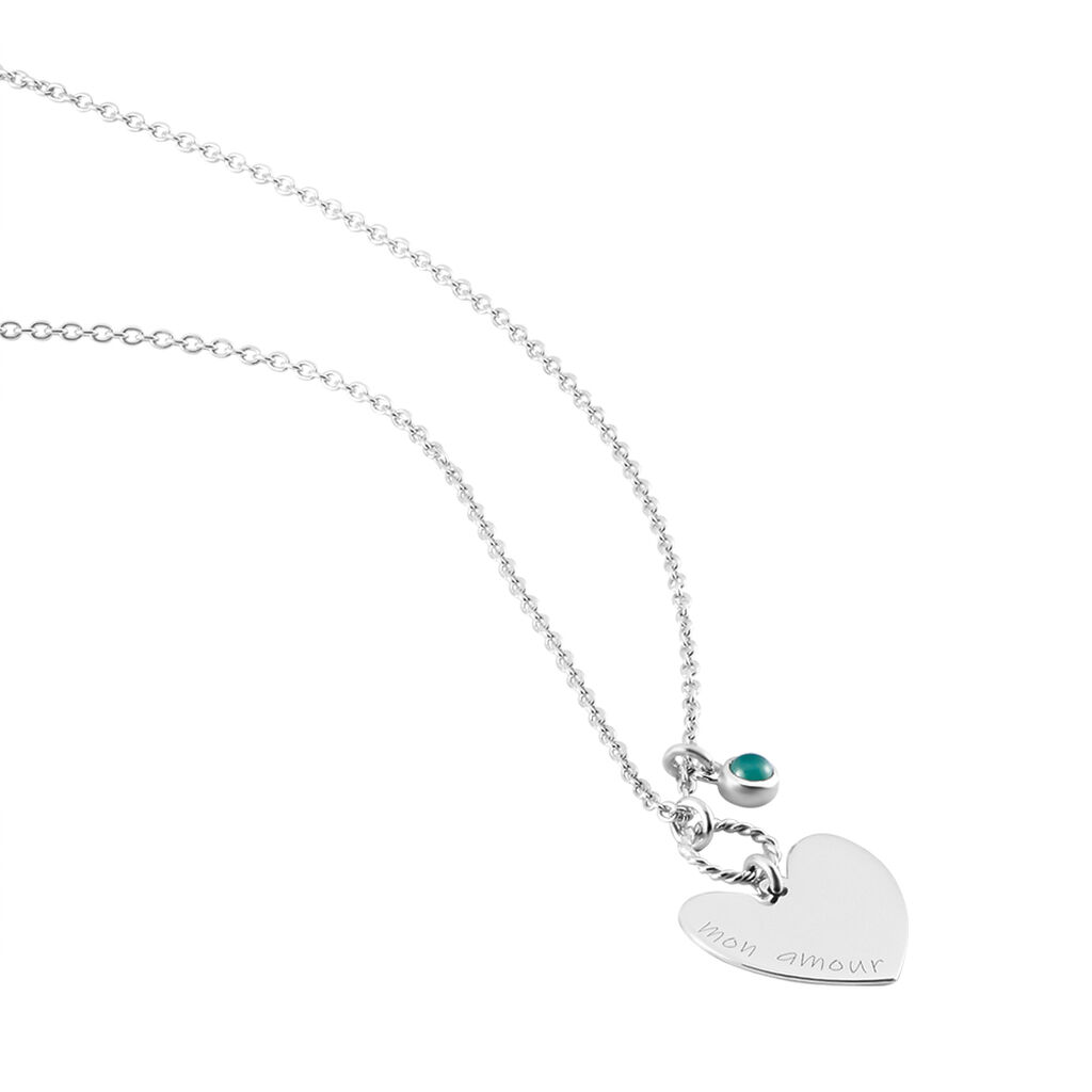Collier Argent Pero Onyx