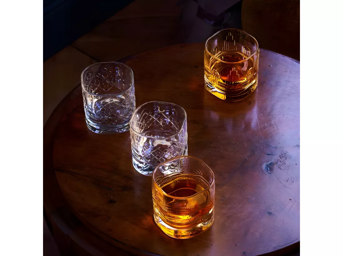 Coffret 4 verres à whisky Dandy30 cl