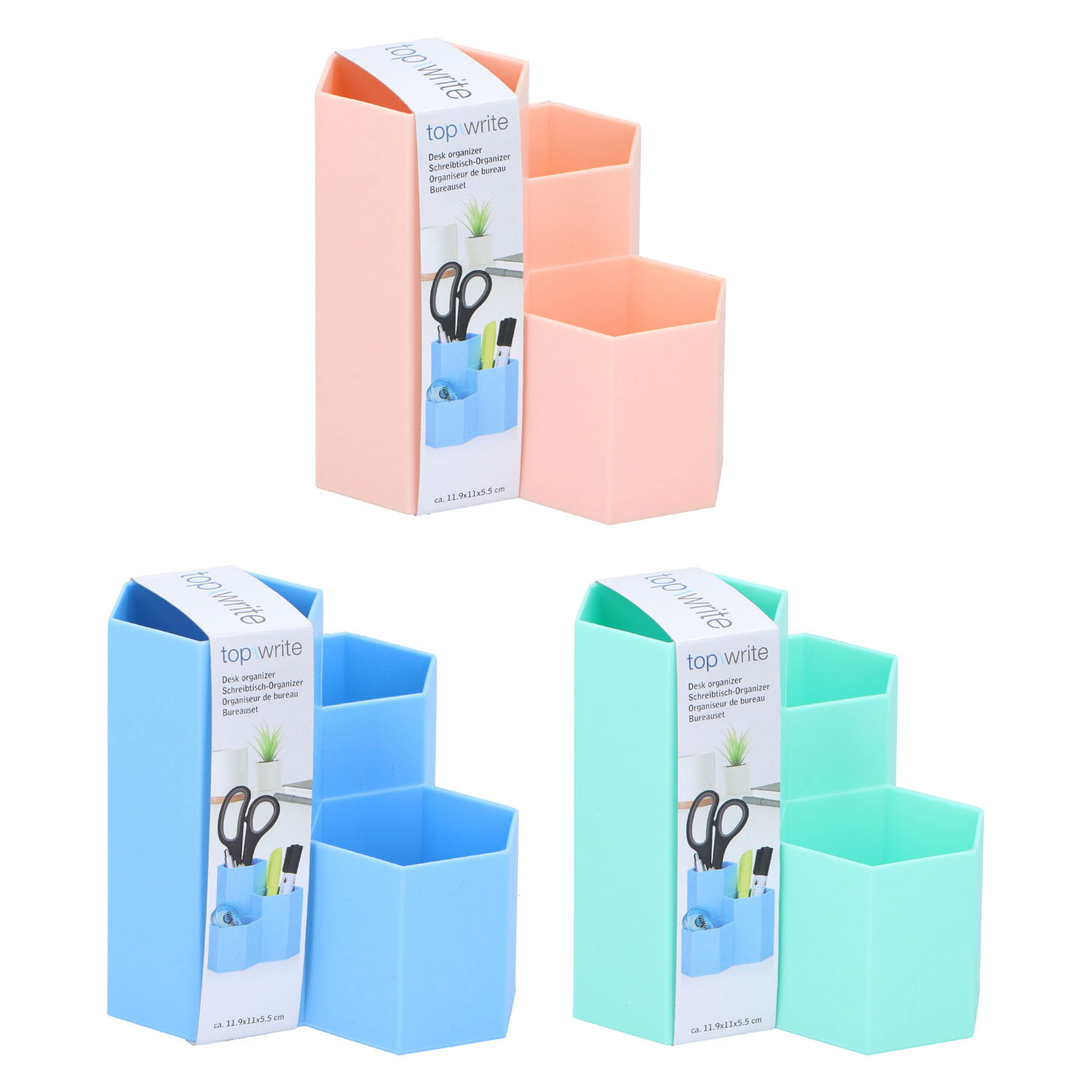 Pennenbak Kleur 3 Vaks