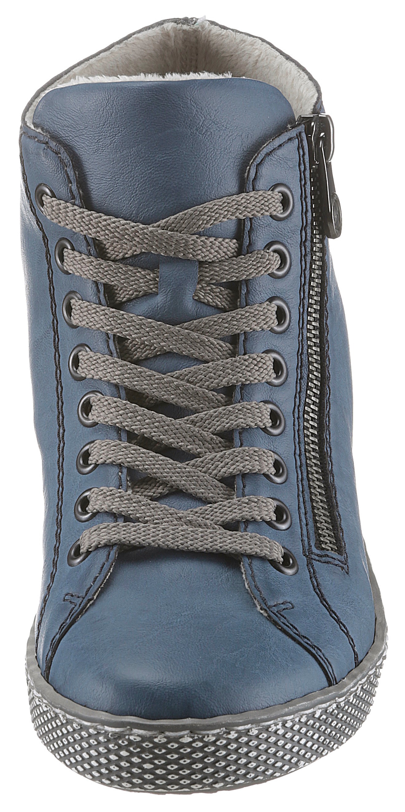 Rieker Schnürboots  , Schnürstiefelette, Casual-Boots mit Reissverschluss aussen