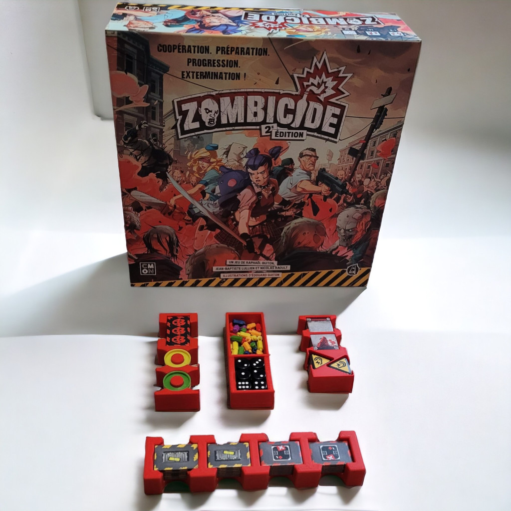Zombicide 2ème édition - Rangement insert rouge compatible